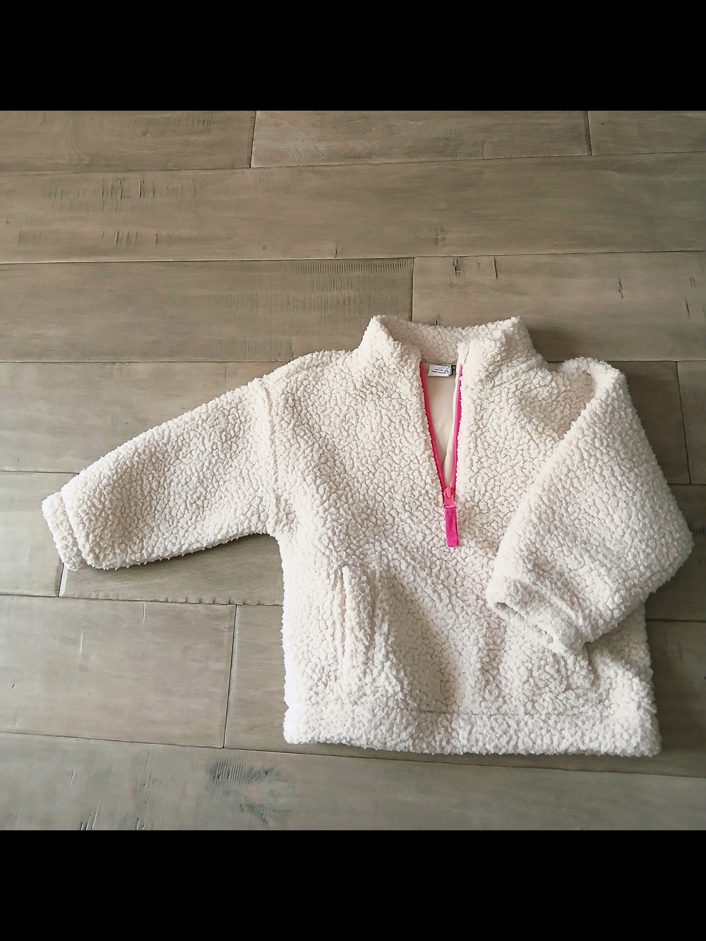 GAP Kids Pink Fleece Pullover with Pink Zipper